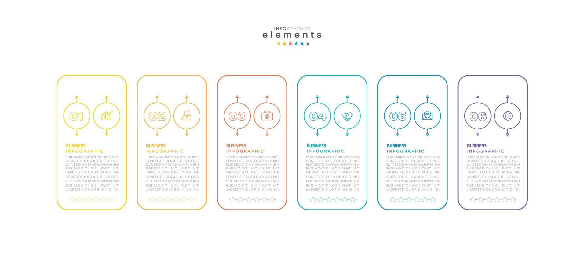 vector illustration Infographic design template with icons and 6 options or steps. Can be used for process, presentations, layout, banner,info graph.