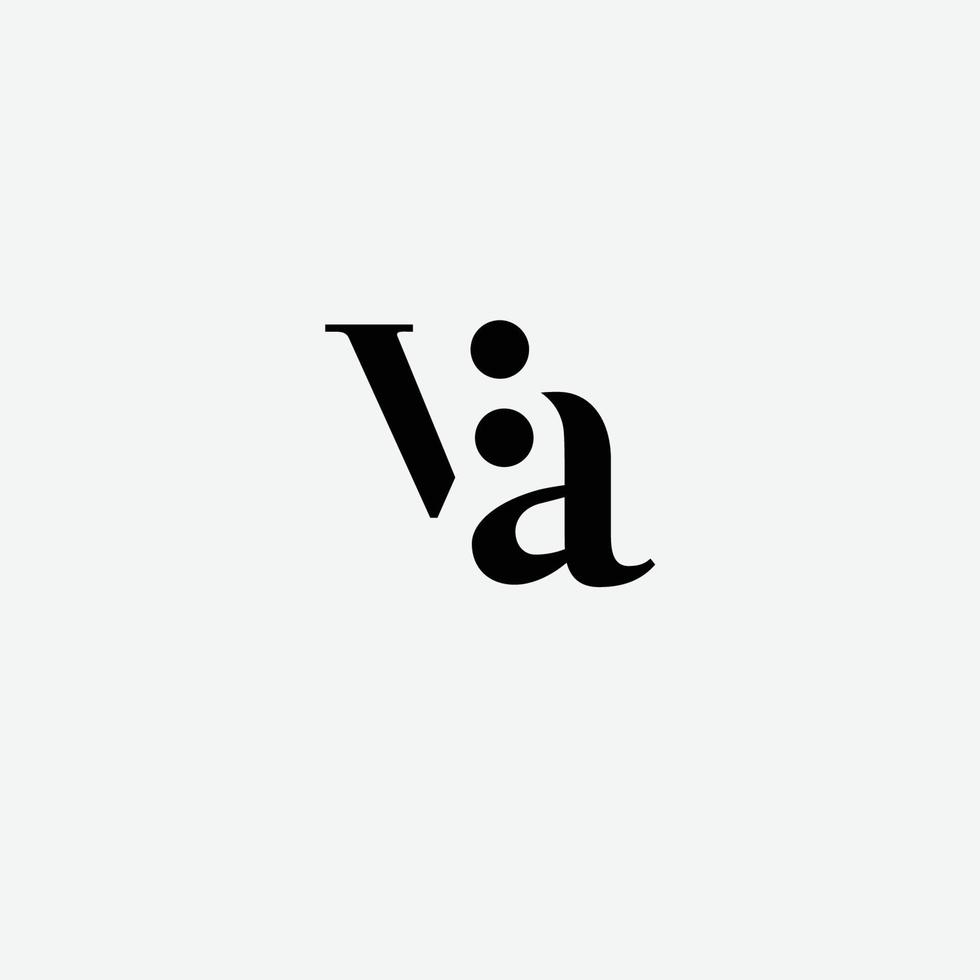 va initial logo vector