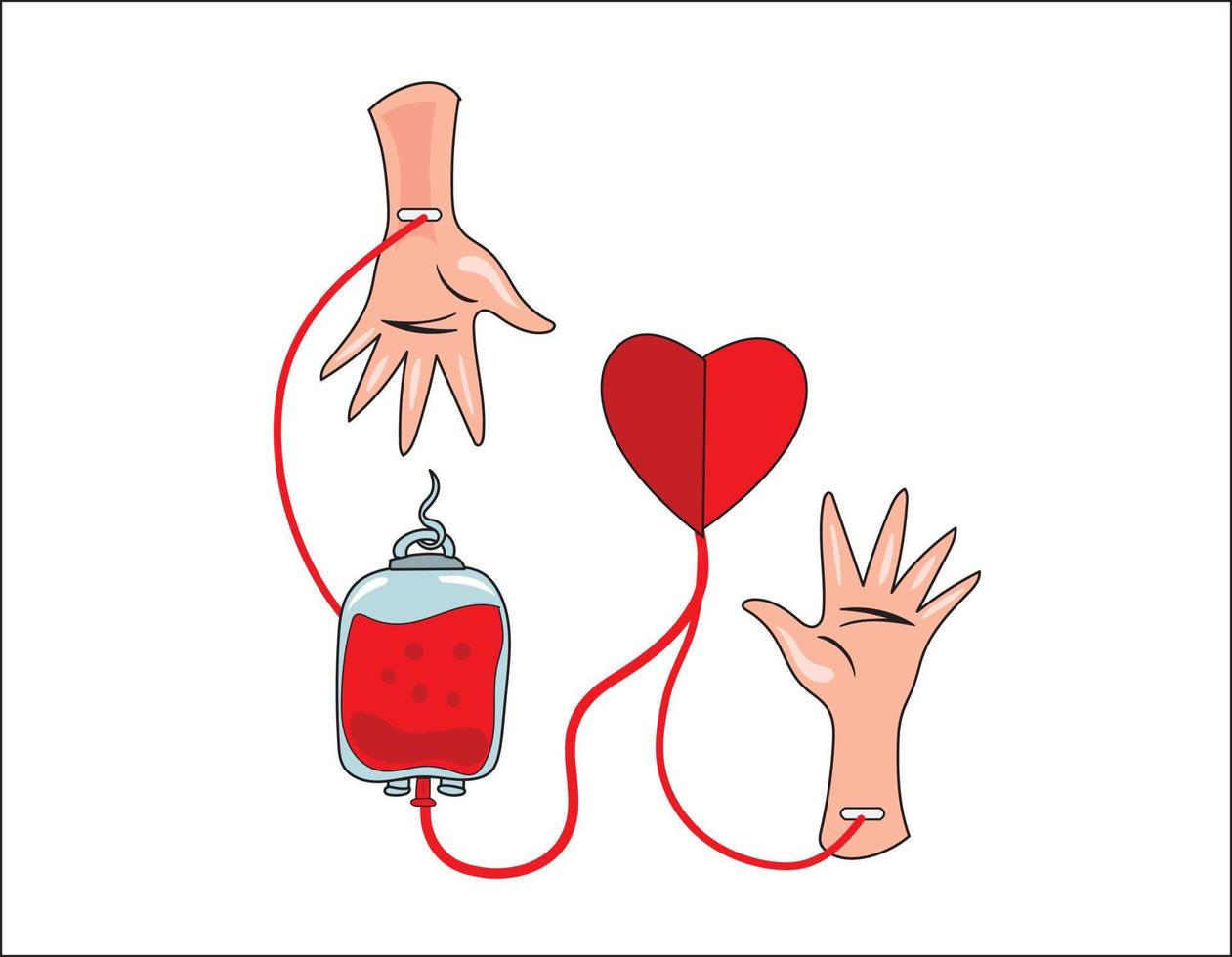 Concept of world blood donor day vector