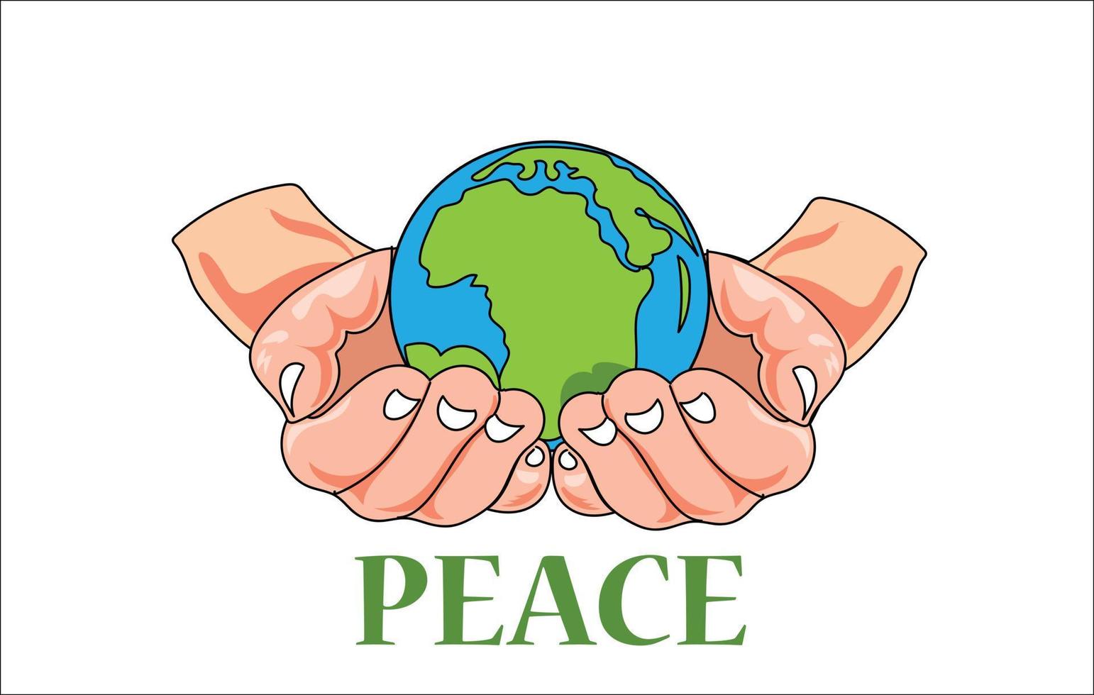 Day of peace vector