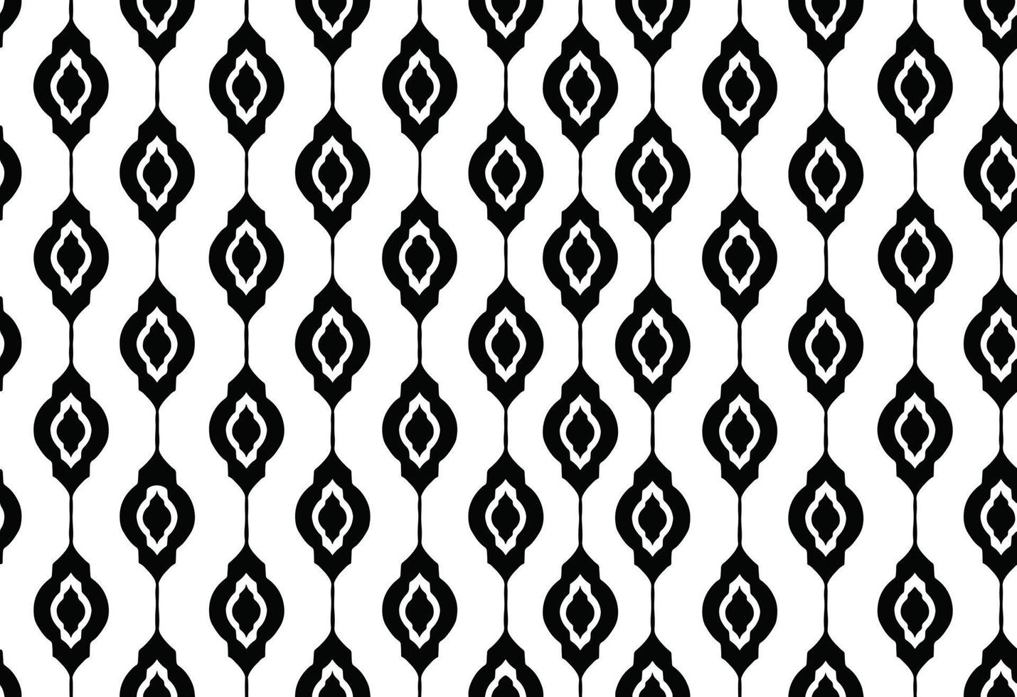 Textil de adorno de patrones sin fisuras rítmicos en blanco y negro vector