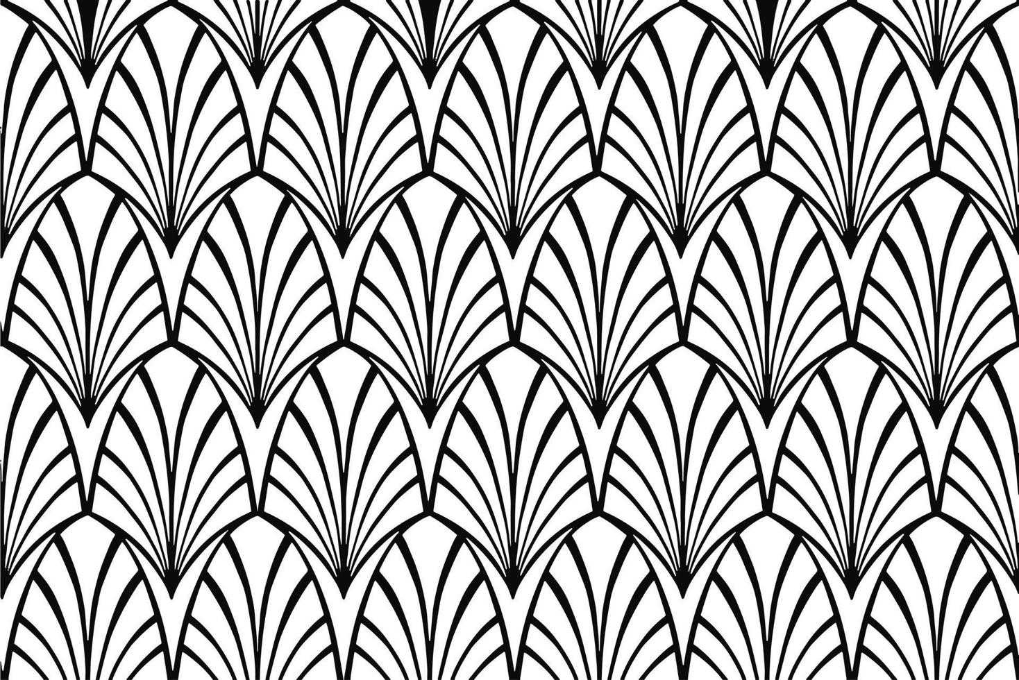 Black and white rhythmic seamless pattern ornament textile vector