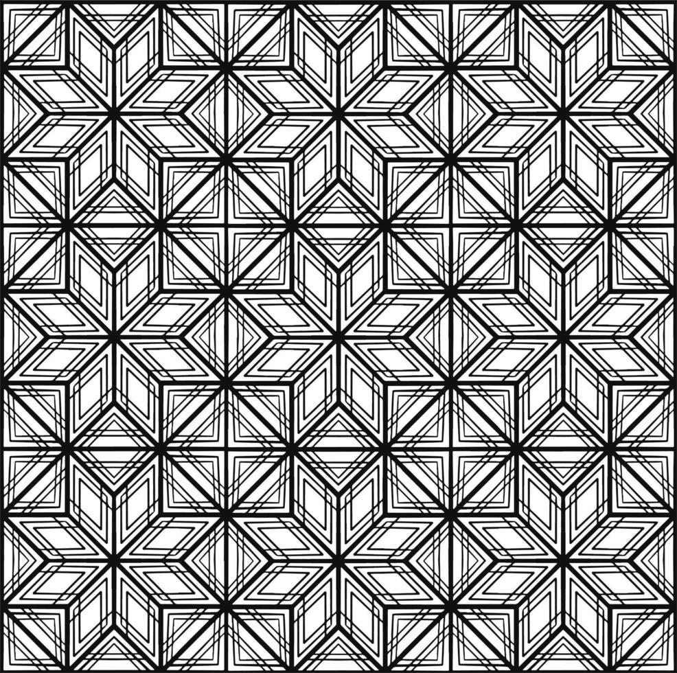 Textil de adorno de patrones sin fisuras rítmicos en blanco y negro vector