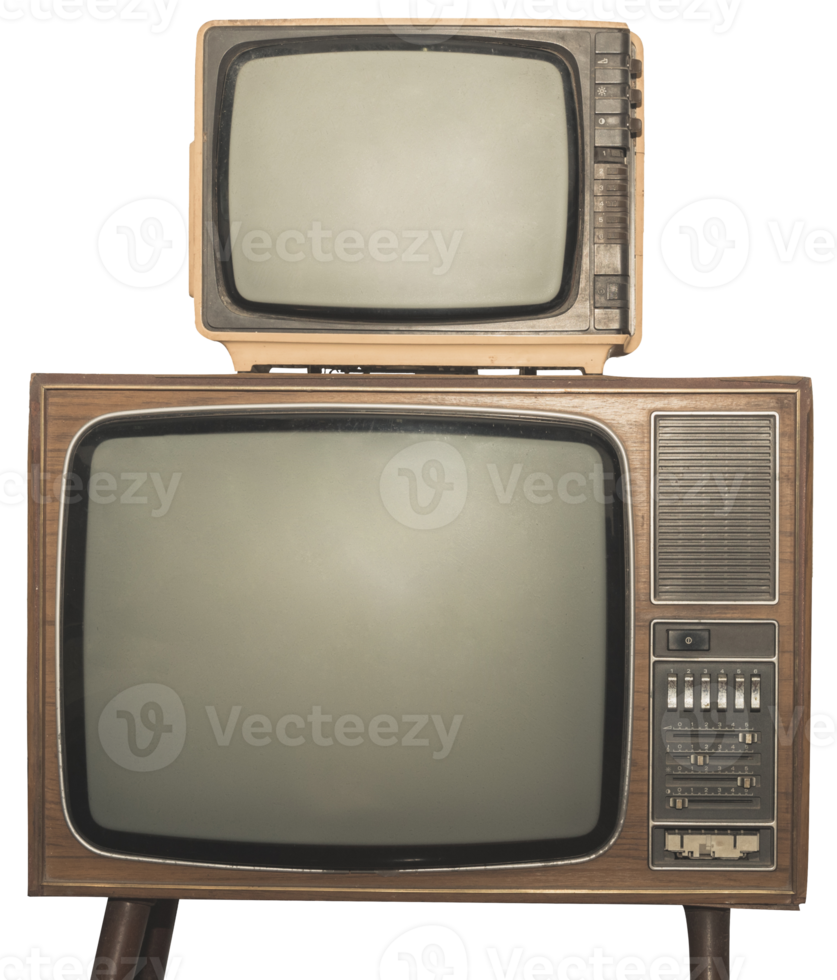 Old TV isolated png