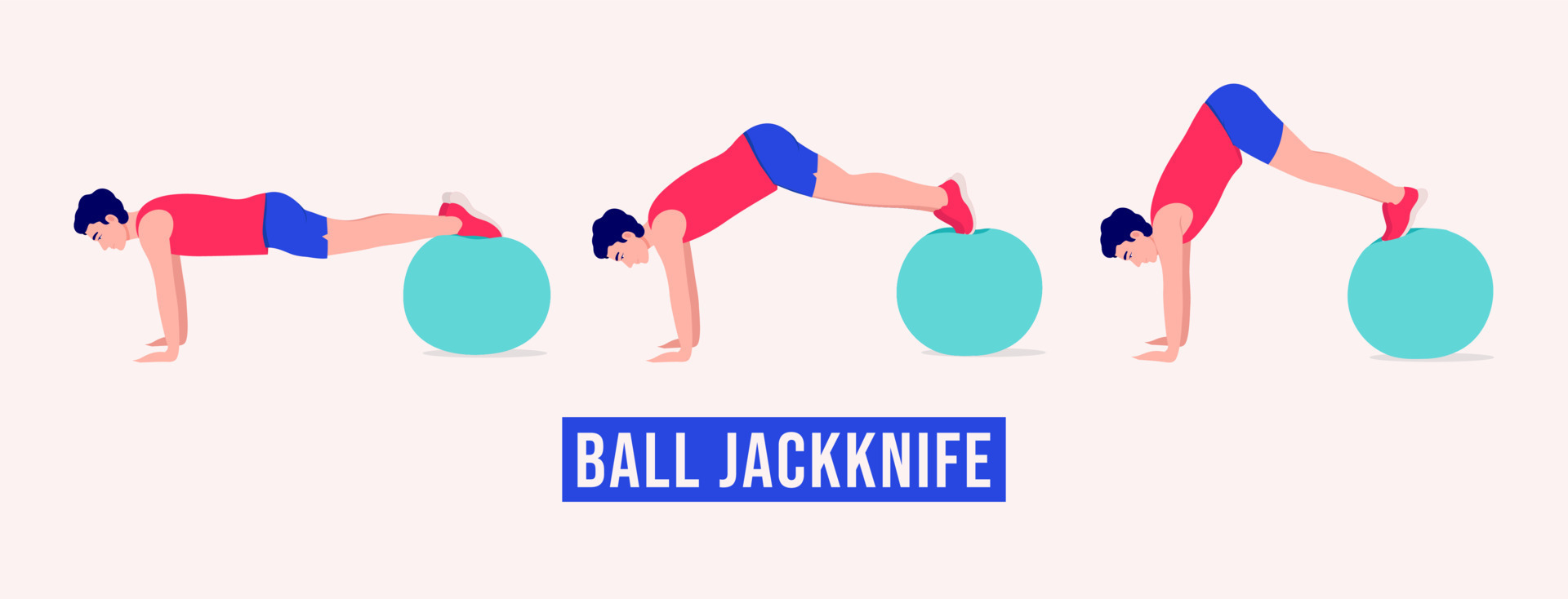Jackknife Sit Ups With Ball