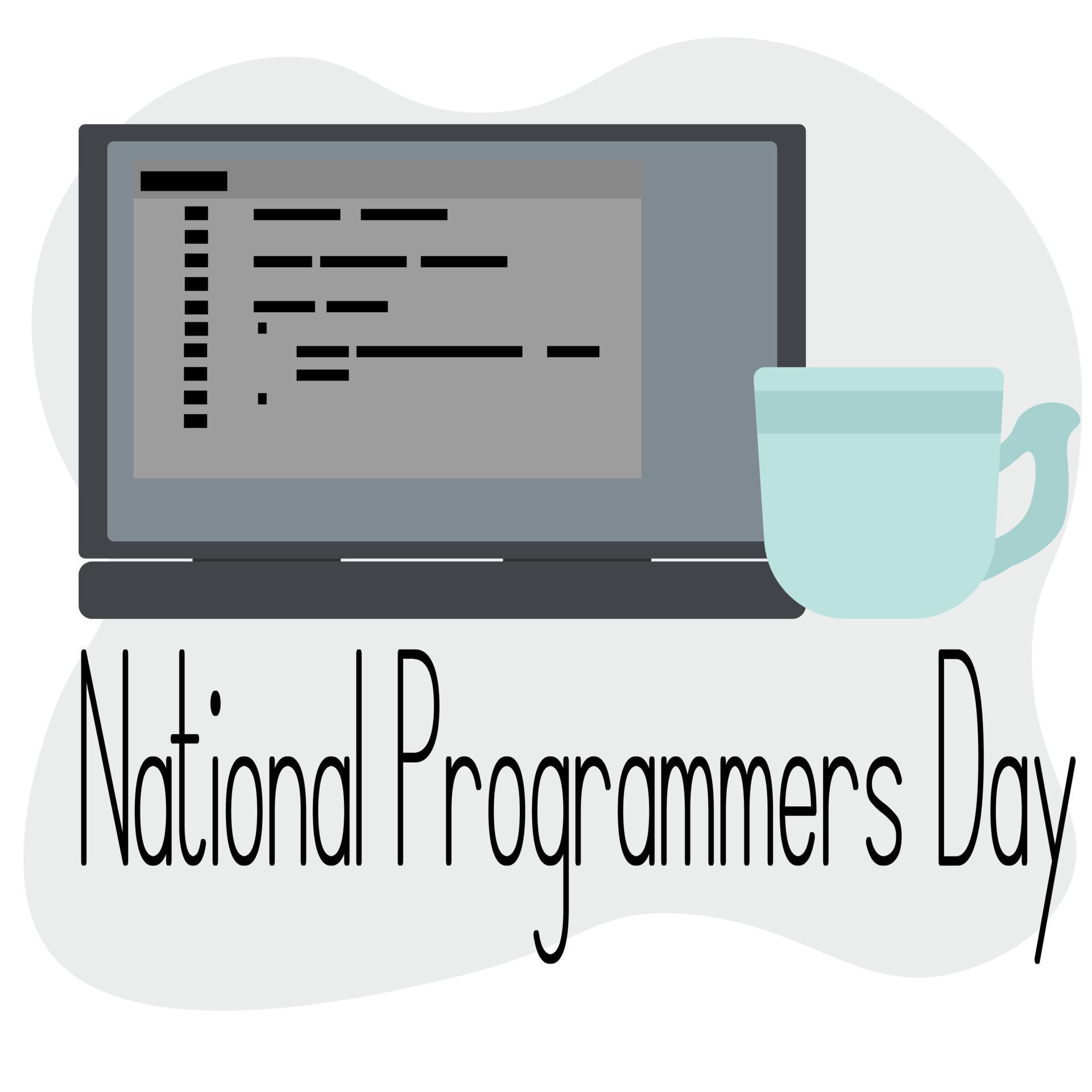 National Programmers Day, idea for a banner or themed postcard for a