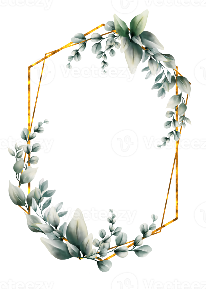 Eucalyptus leaves watercolor png