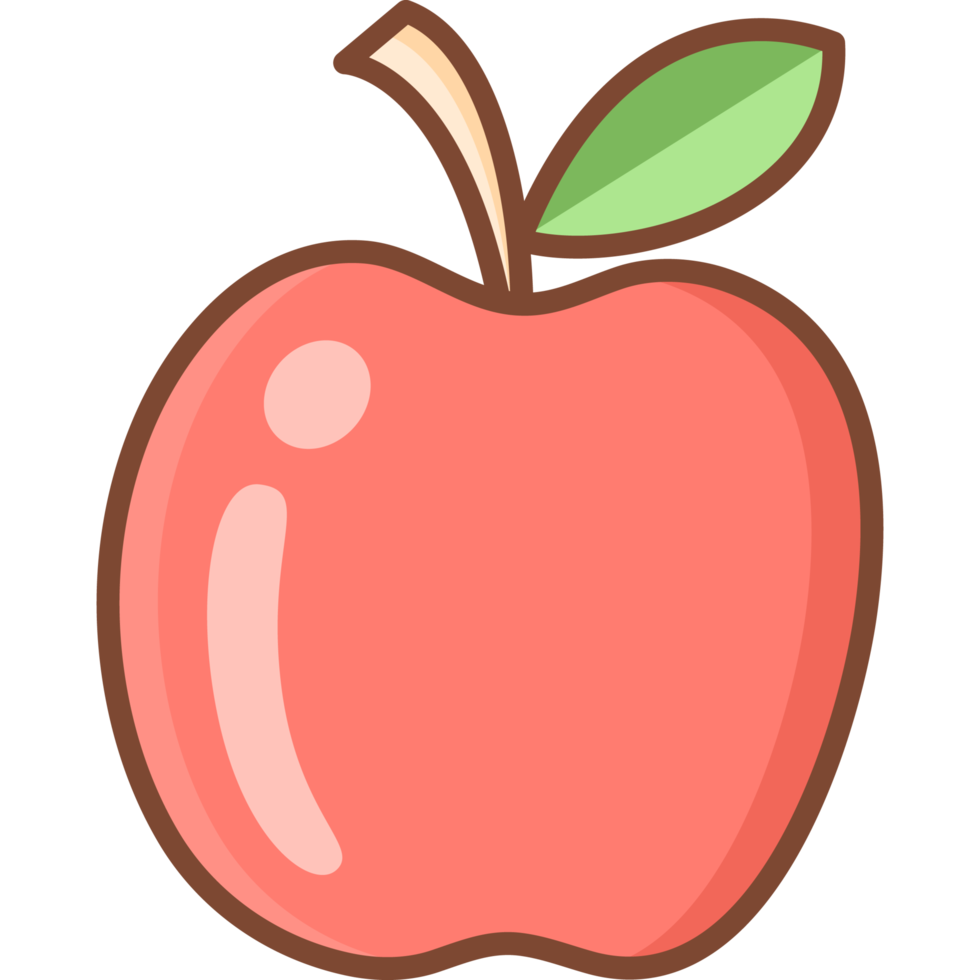 schattig appel icoon png