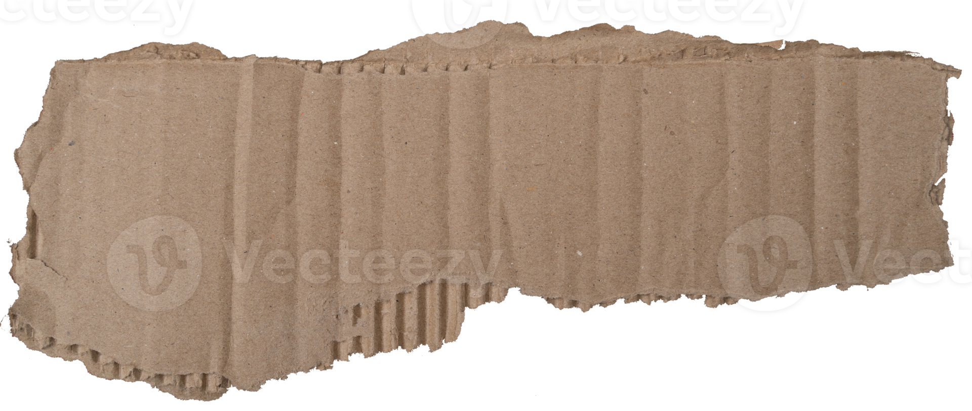 torn kraft paper texture isolated on white background png