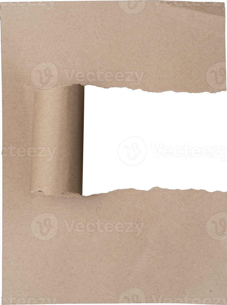 Torn Paper with space for text design, Old brown paper texture