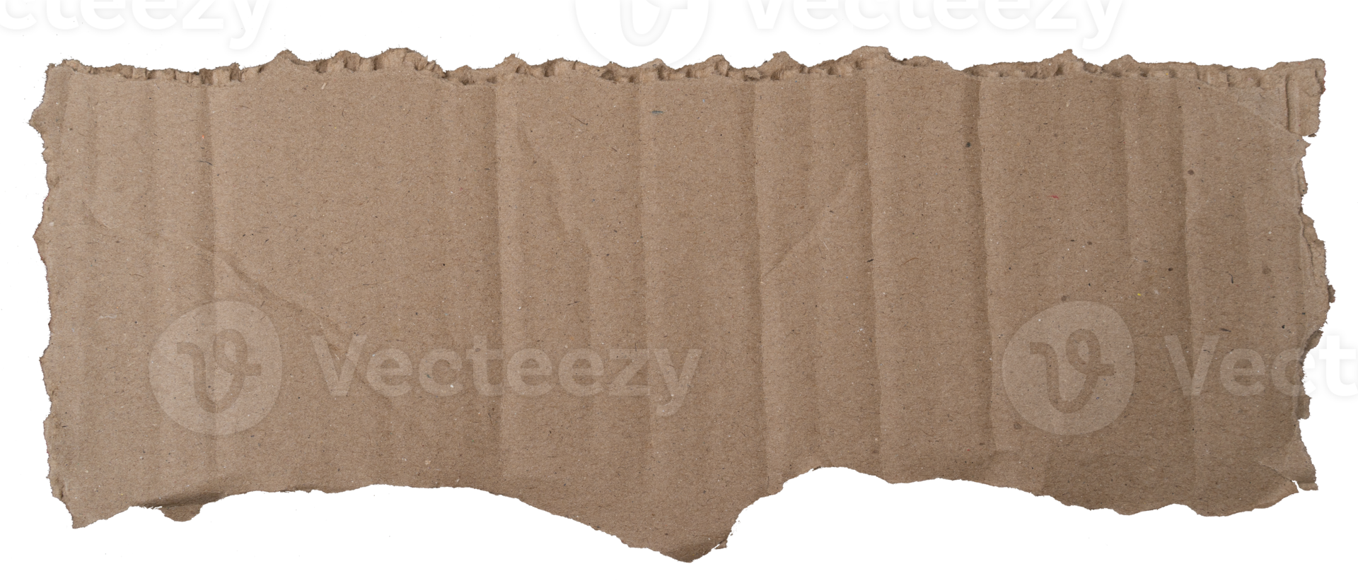 torn kraft paper texture isolated on white background png