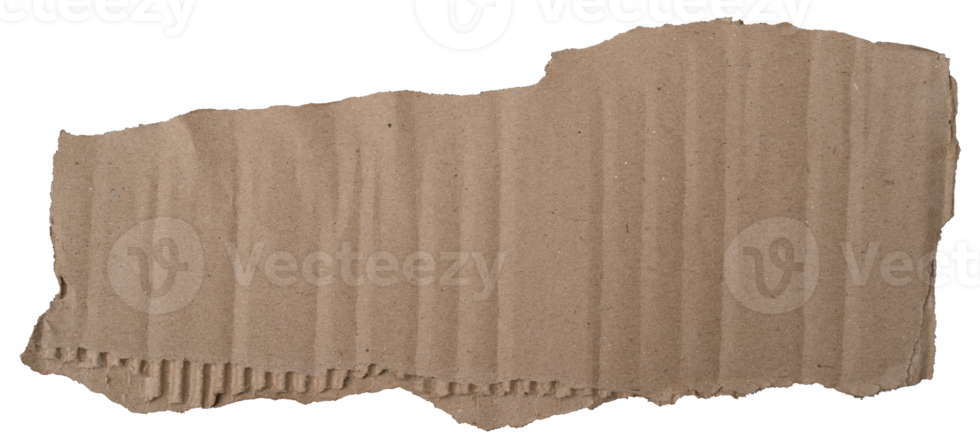 torn kraft paper texture isolated on white background png