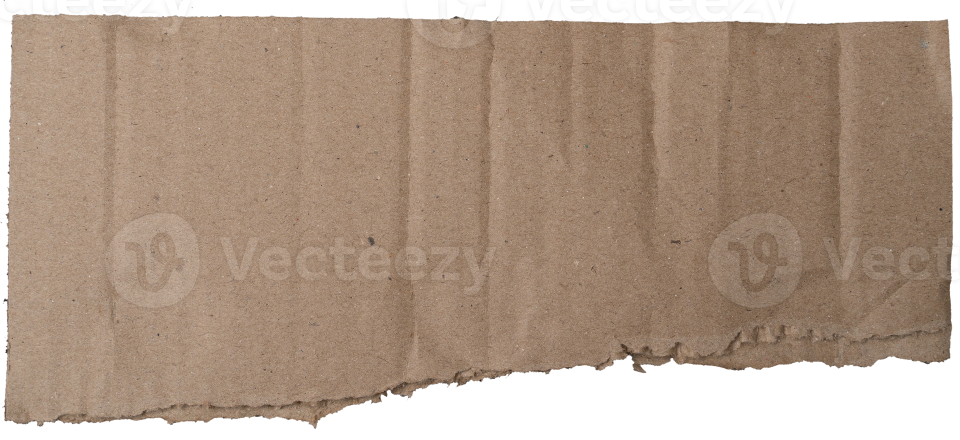 trasig kraft papper textur isolerat på vit bakgrund png