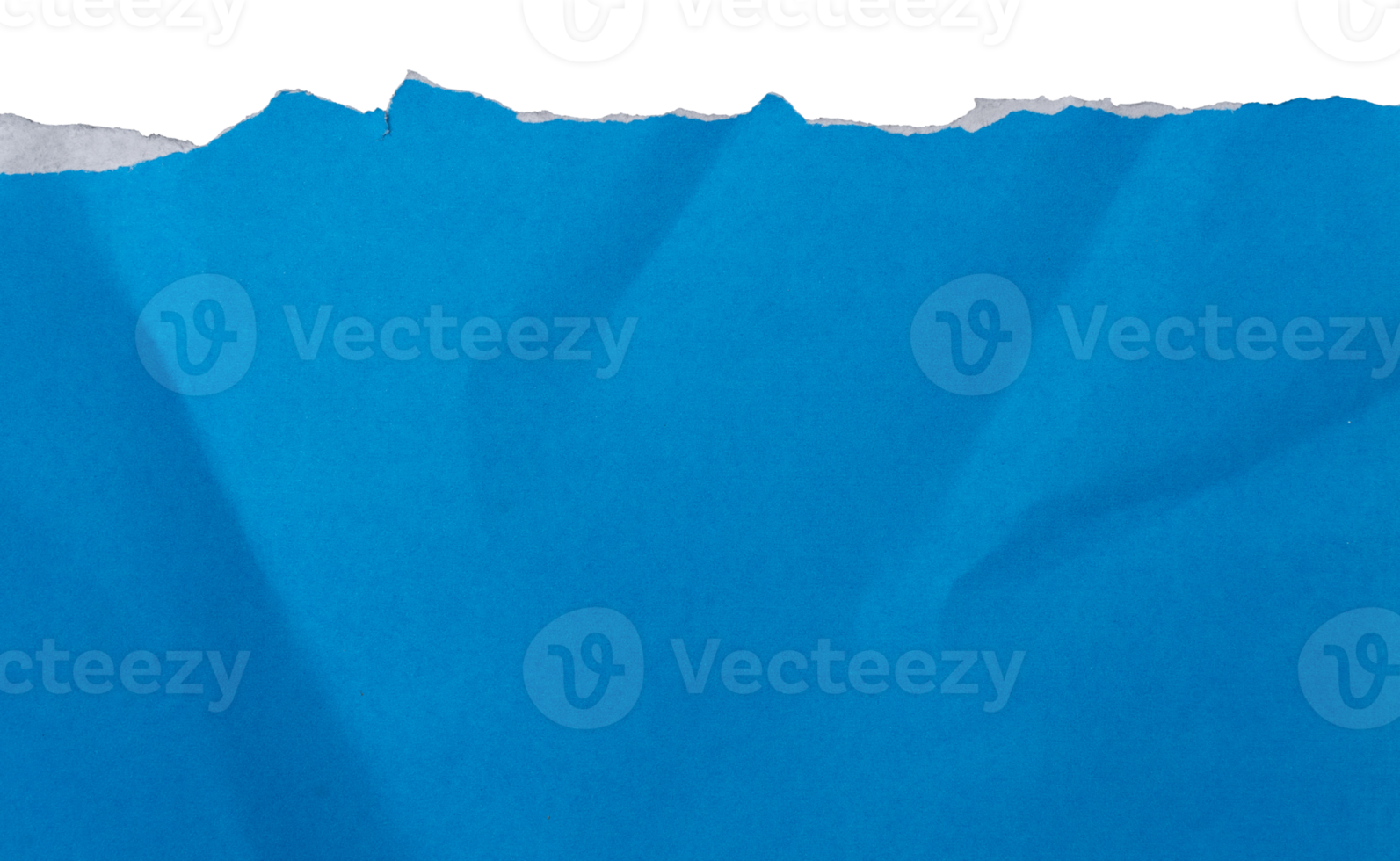 Torn light blue paper with white copyspace for your message. png
