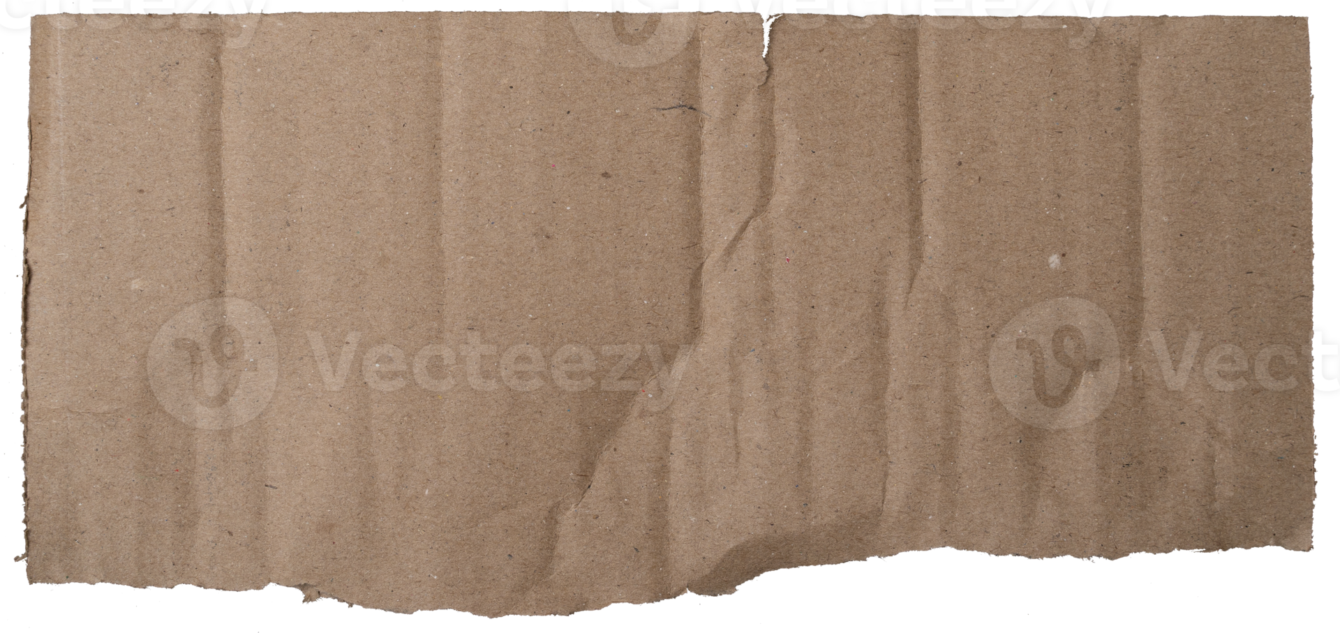 torn kraft paper texture isolated on white background png
