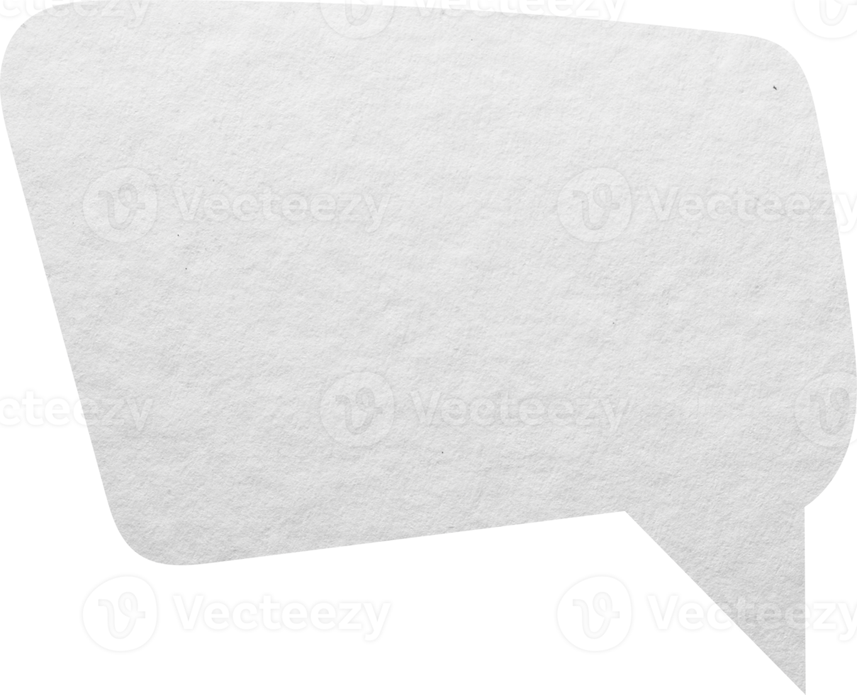 Speech bubbles icons with paper texture background, png