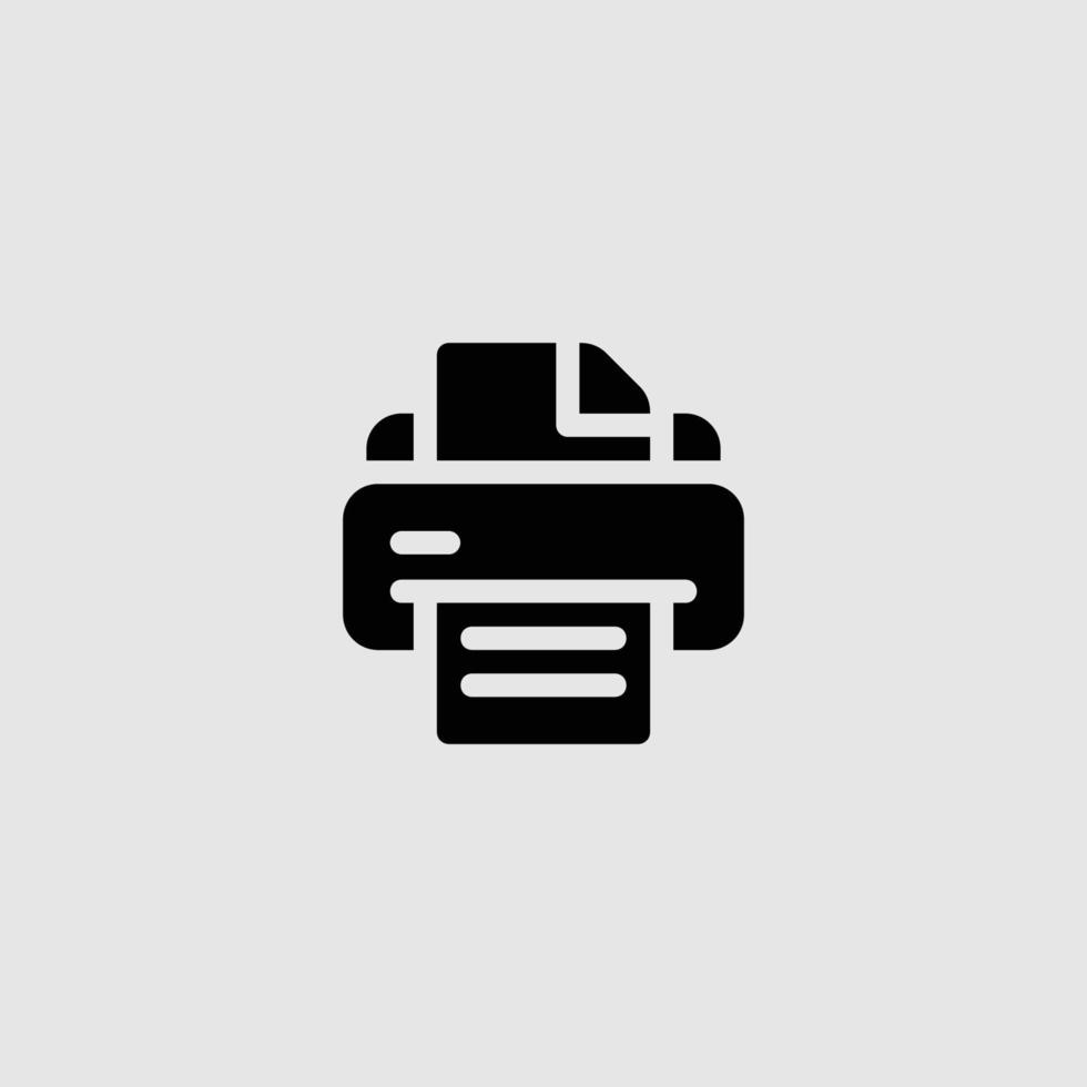 Copy, device, printer icon. Vector illustration, flat design.