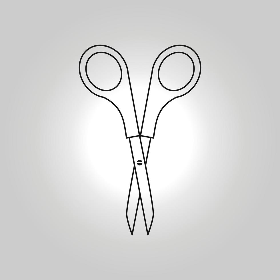 Scissors symbol vector image