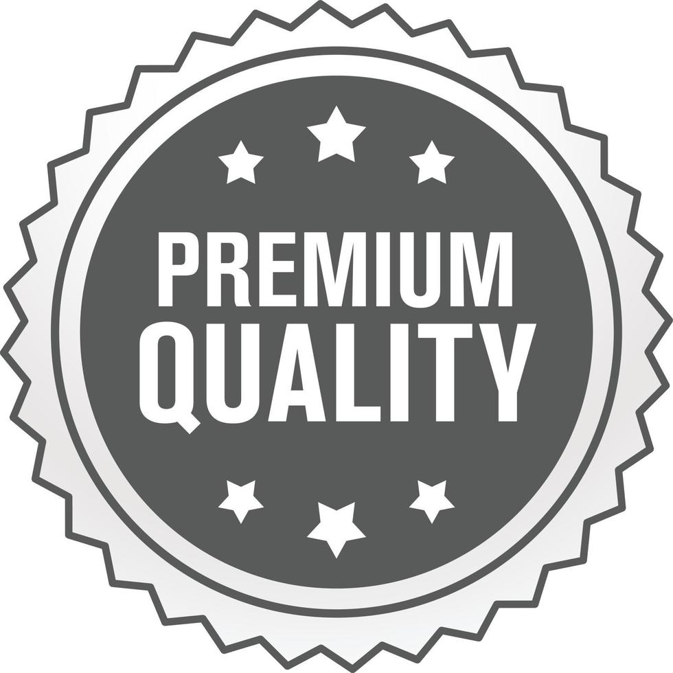 Premium quality badge, icon, sign, symbol design isolated on white background. vector