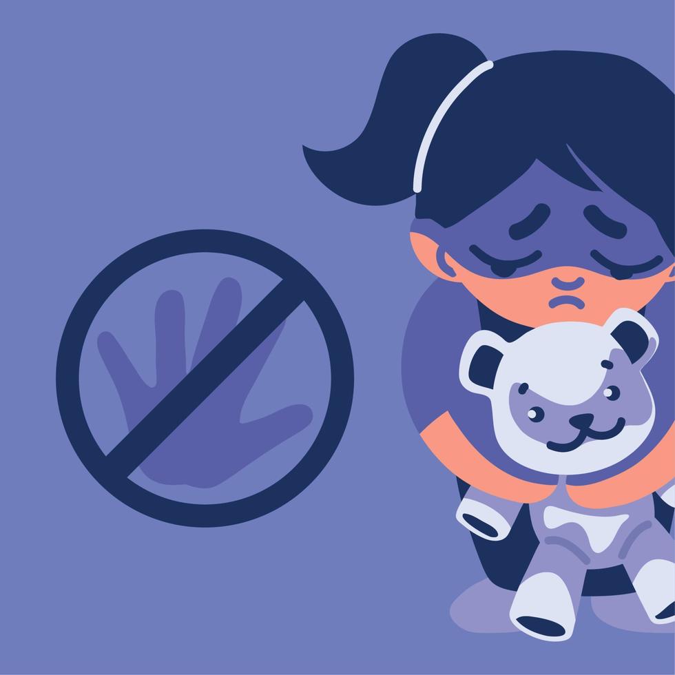 national child abuse prevention month vector