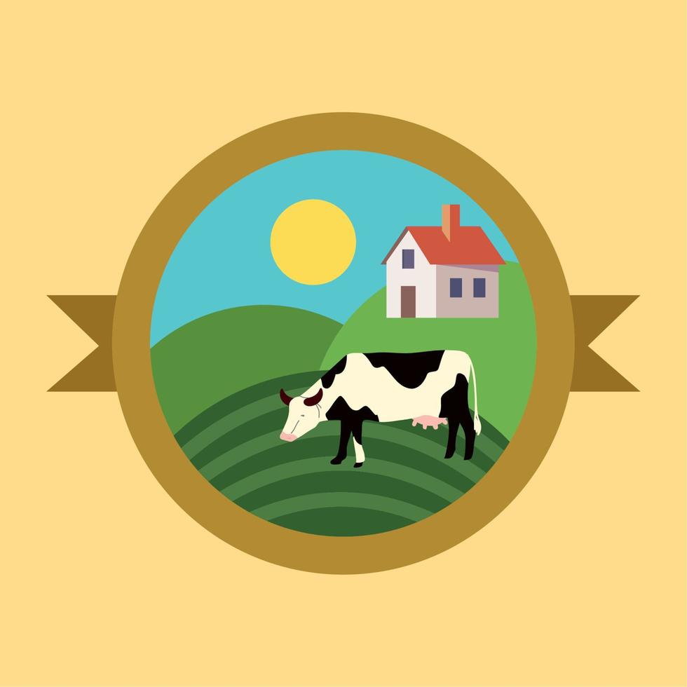 rural label design vector