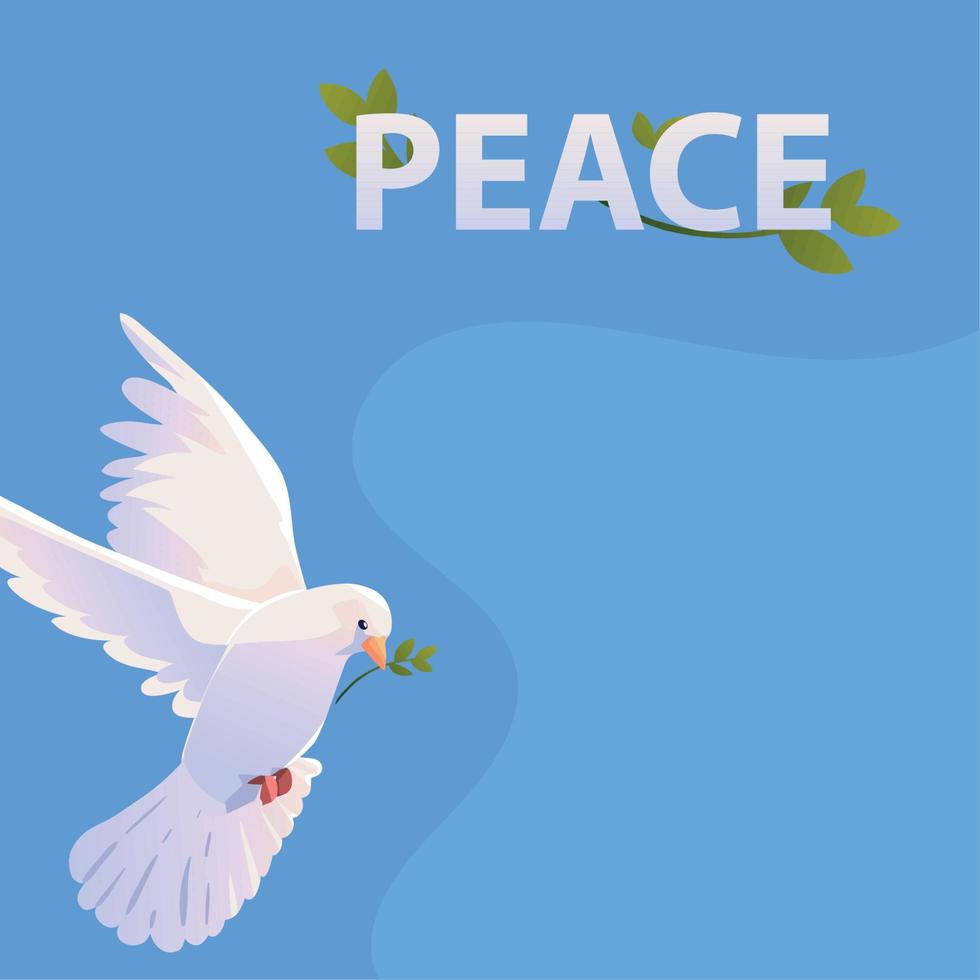 flying dove and peace vector