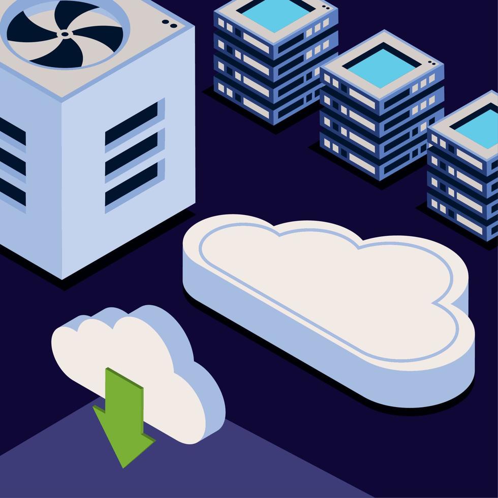 isometric storage information vector