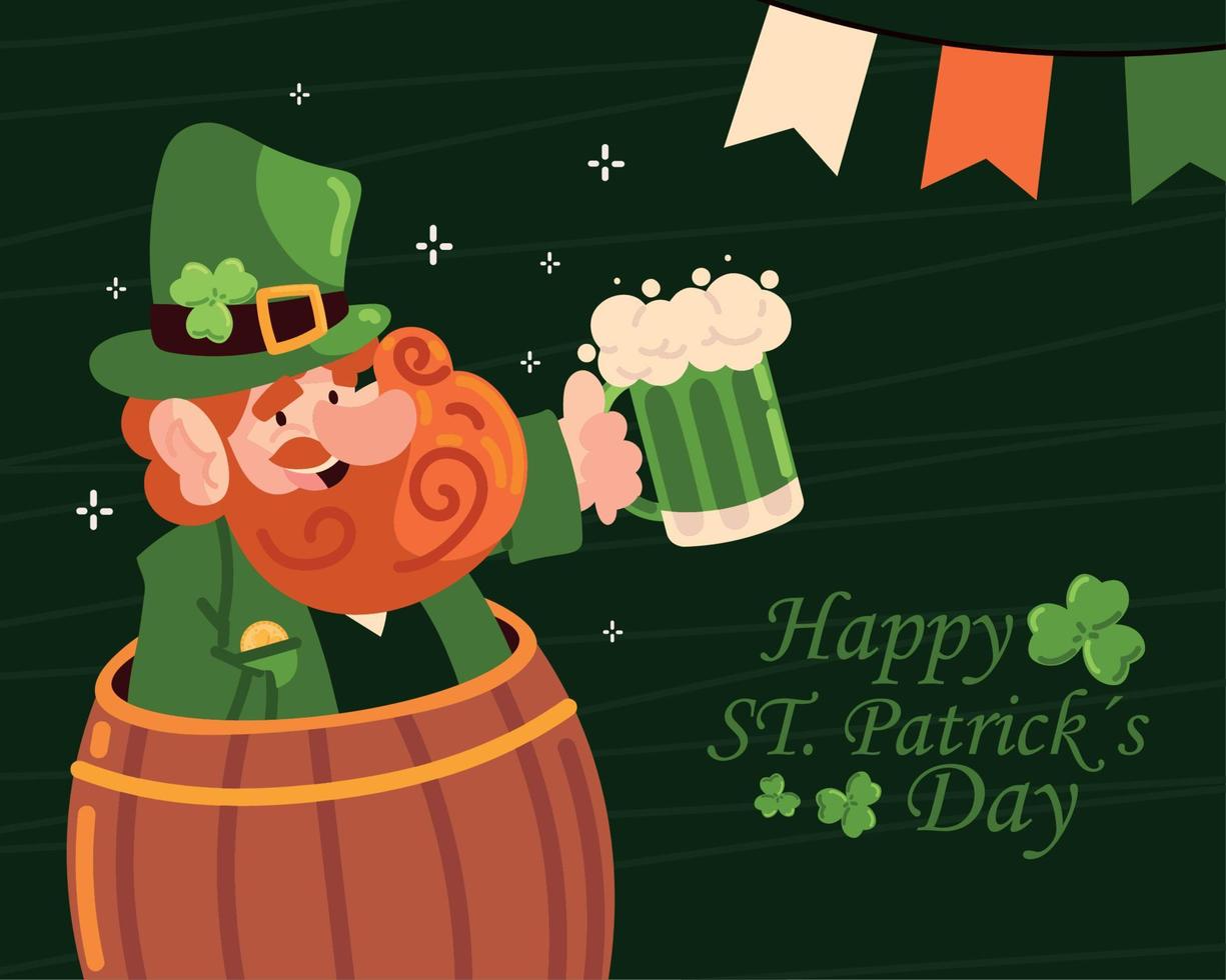 happy st patricks day vector