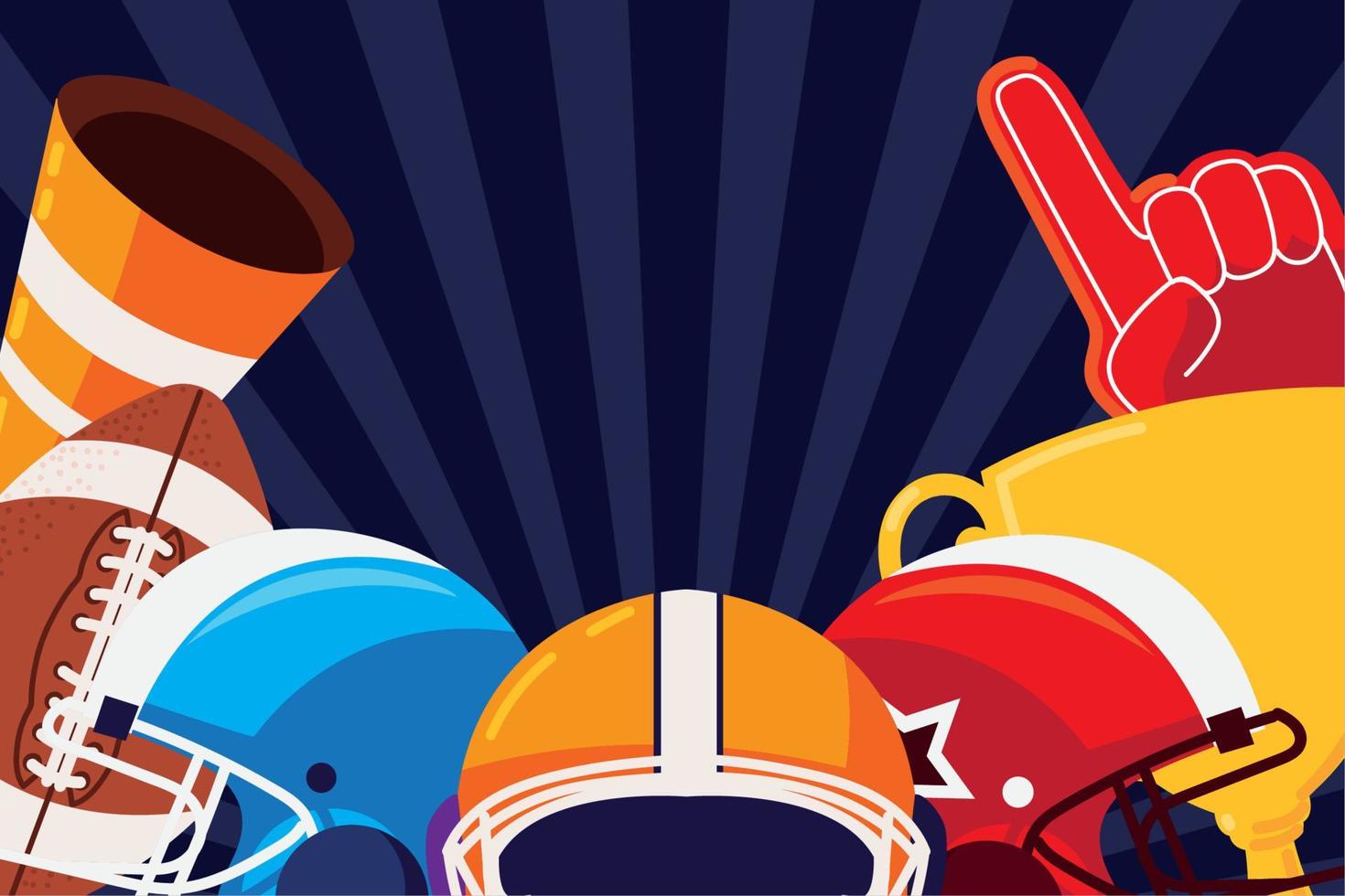 american football sport vector