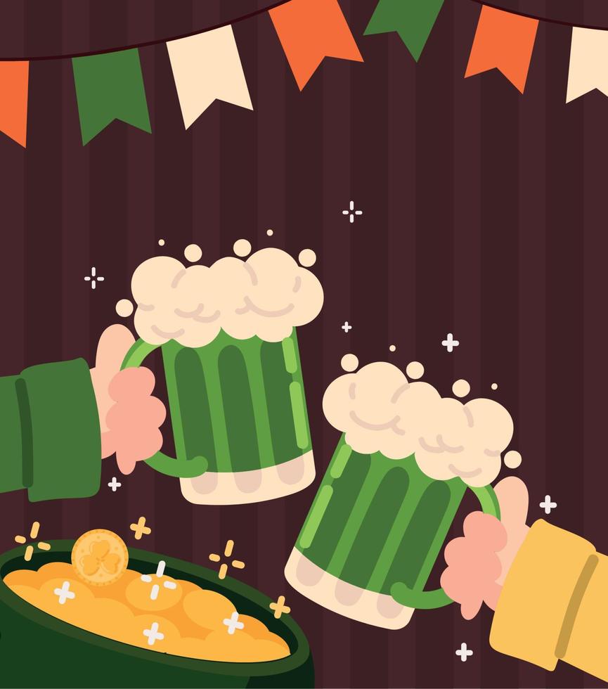 día de san patricio festivo vector