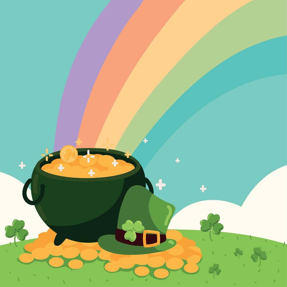 st patricks treasure vector