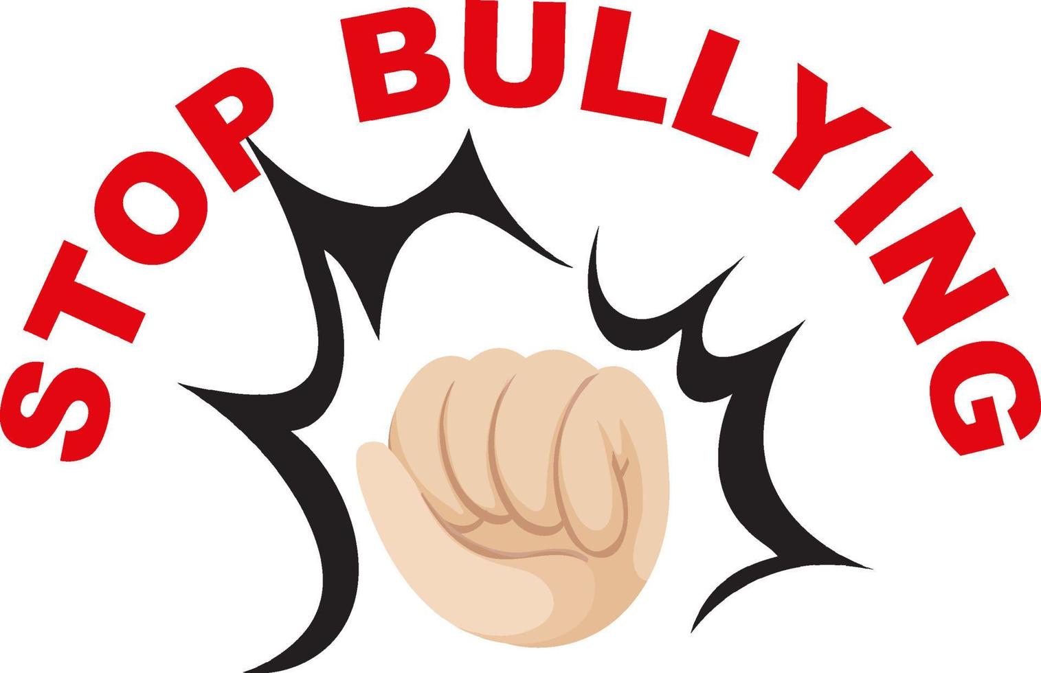 Stop bullying banner concept vector