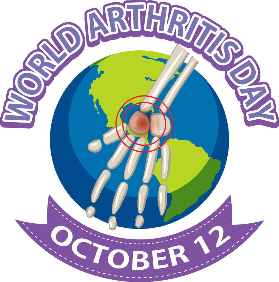 World Arthritis Day Poster Design vector