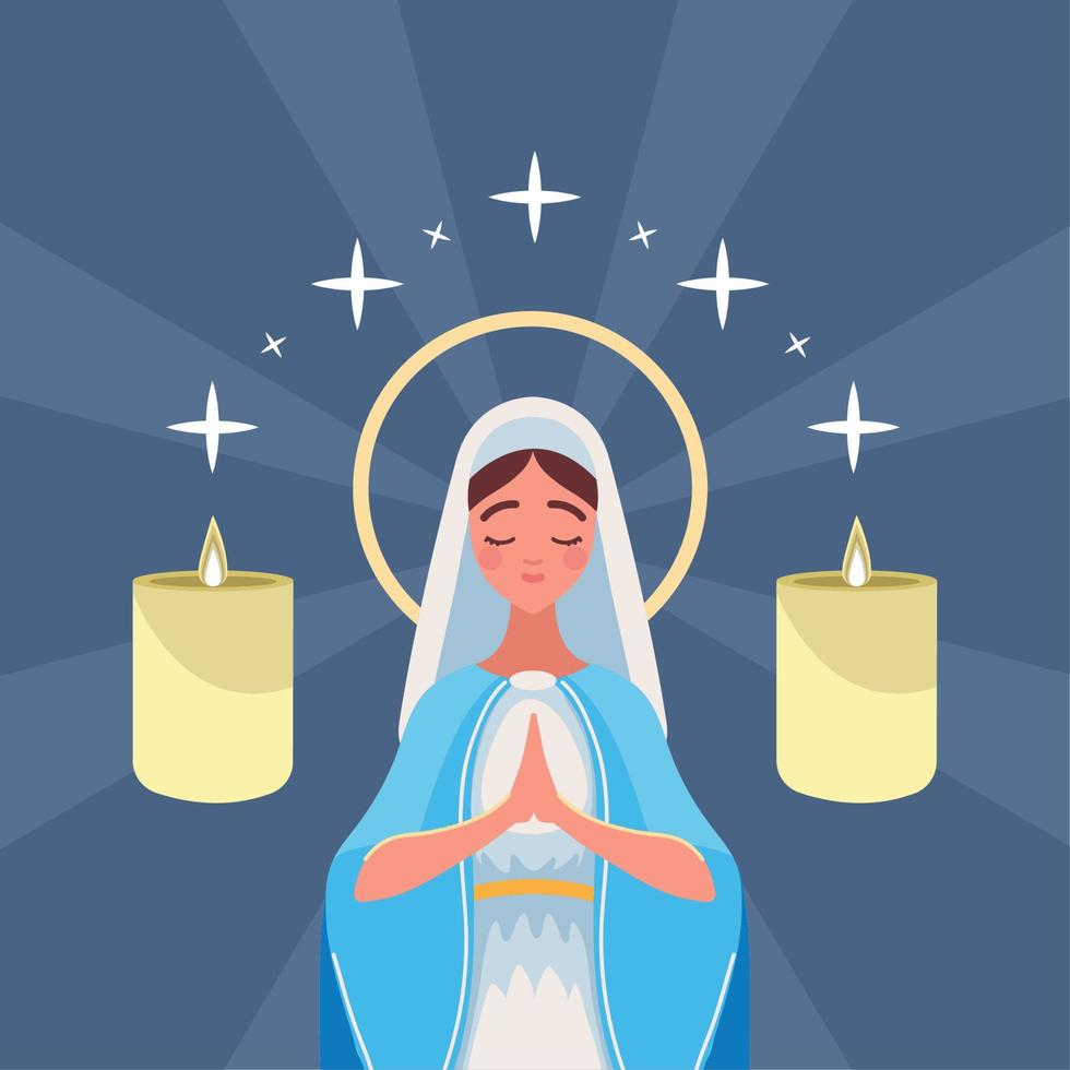 miraculous virgin assumption vector