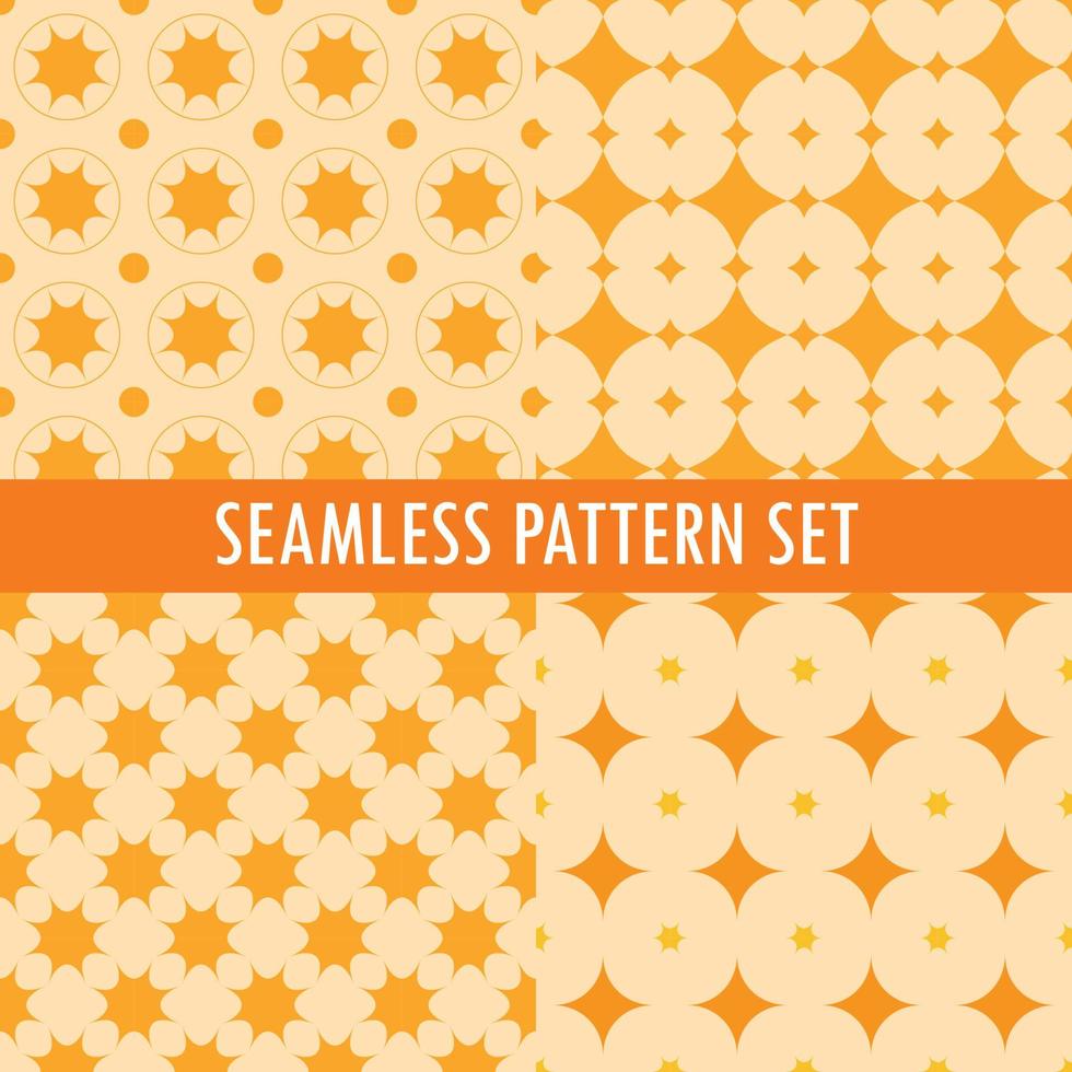 Geometric set of seamless pattern. Simple vector graphics seamless pattern. vector background collection