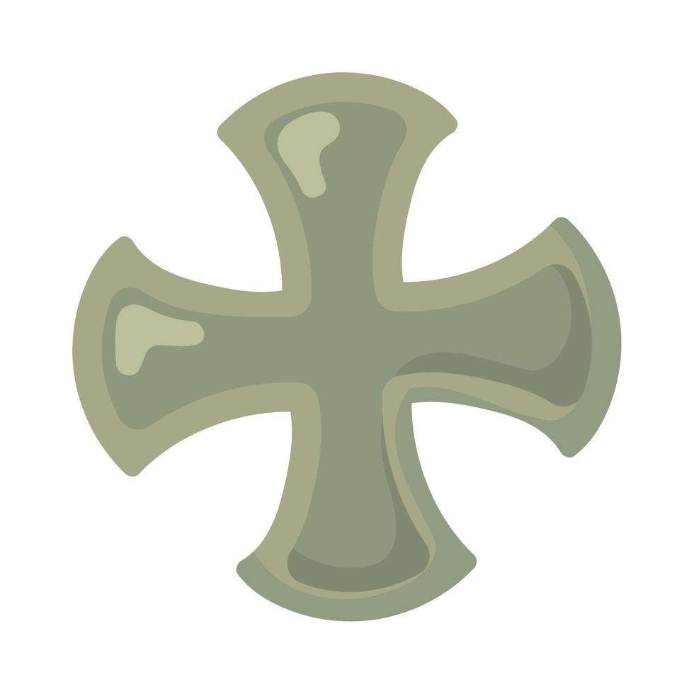 antique cross cartoon icon vector