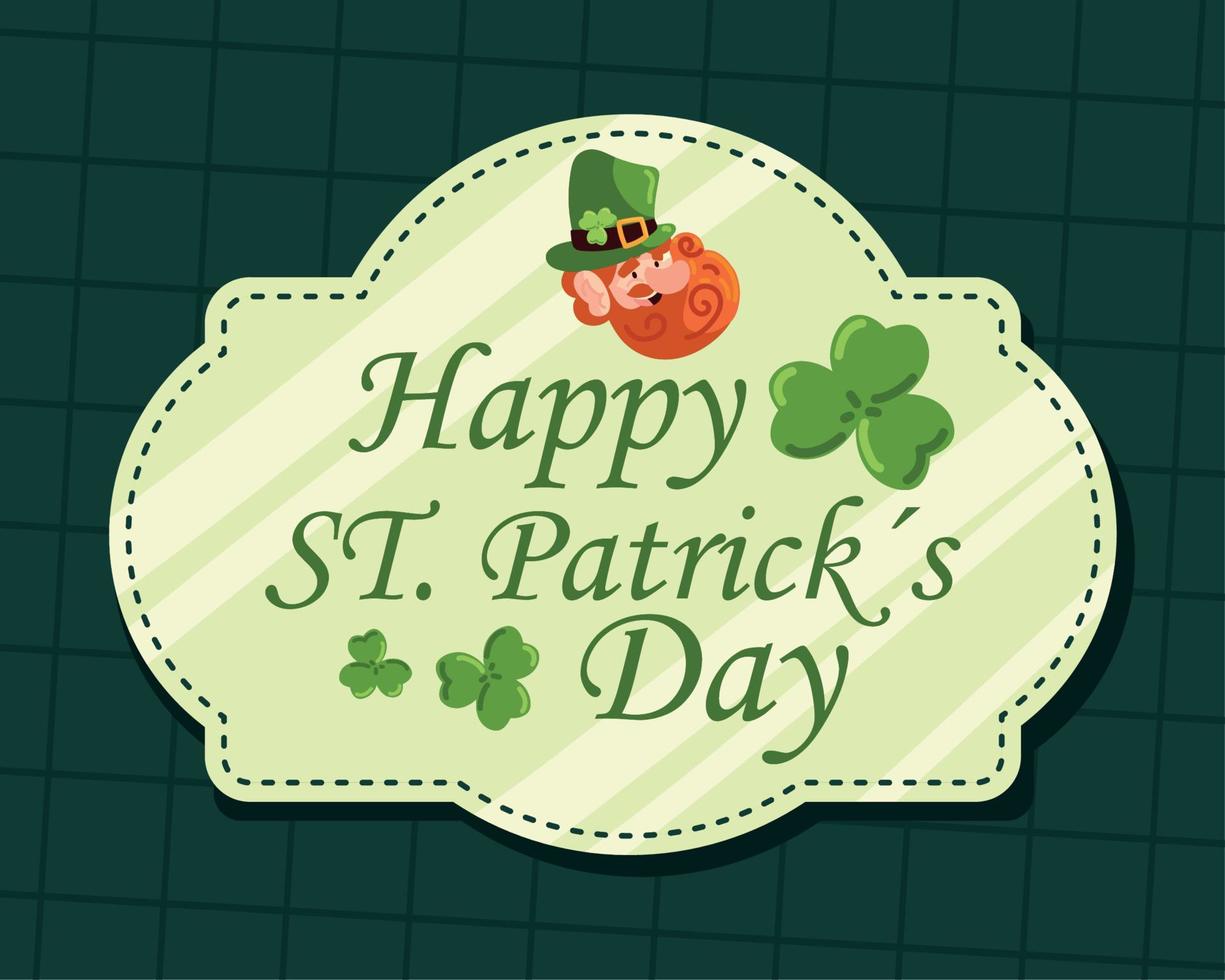 Feliz dia de San Patricio vector