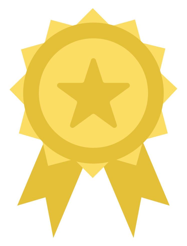 medal ribbon award vector
