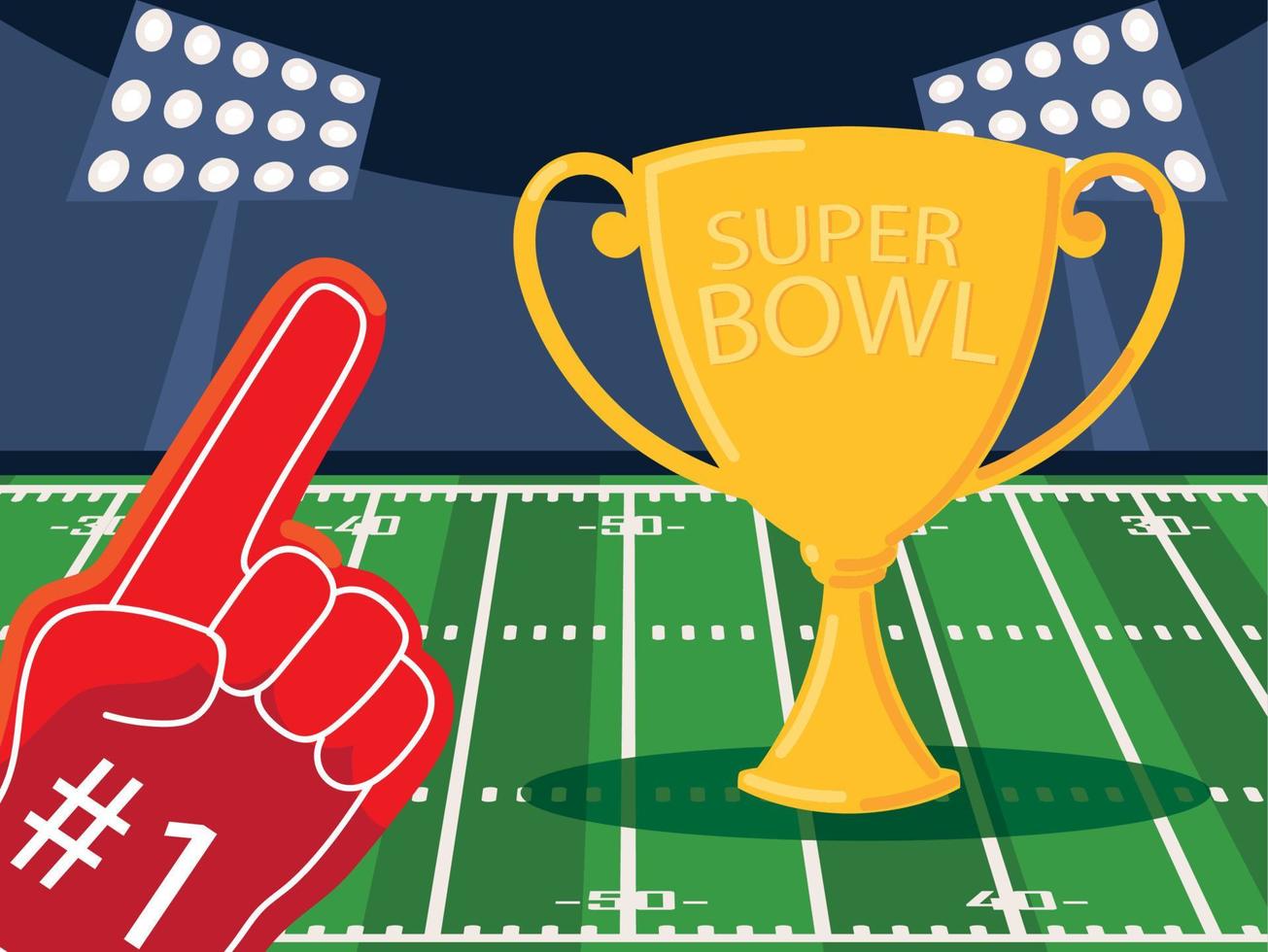 american football stadium vector
