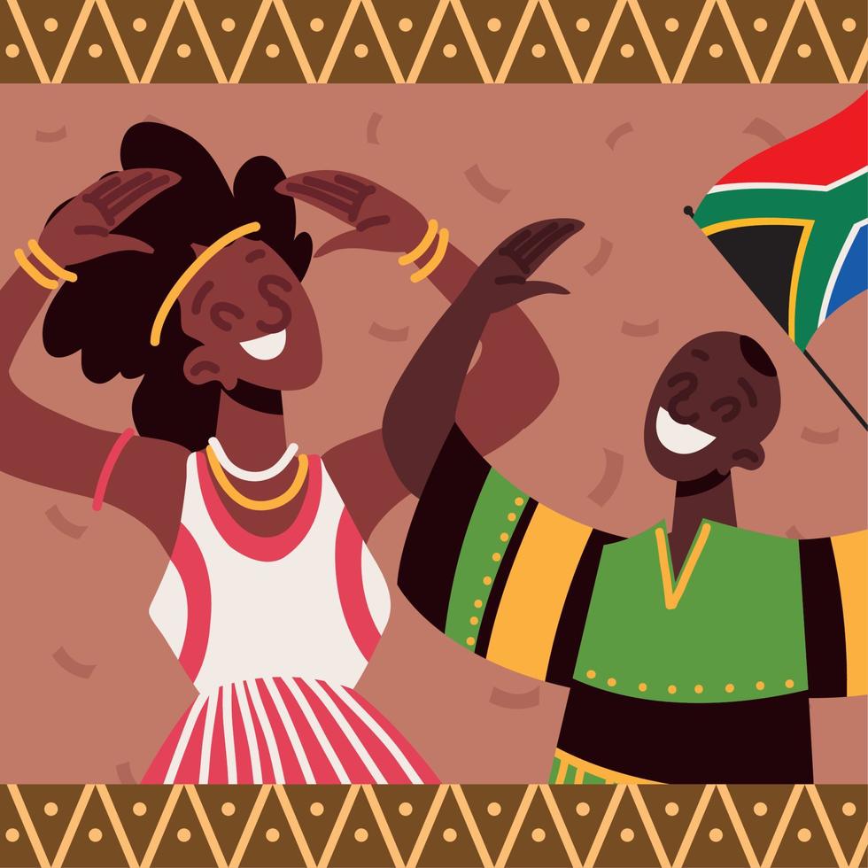 celebrating heritage day vector