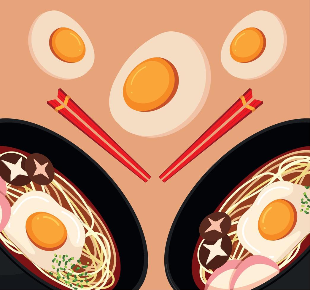 traditional japanese food vector