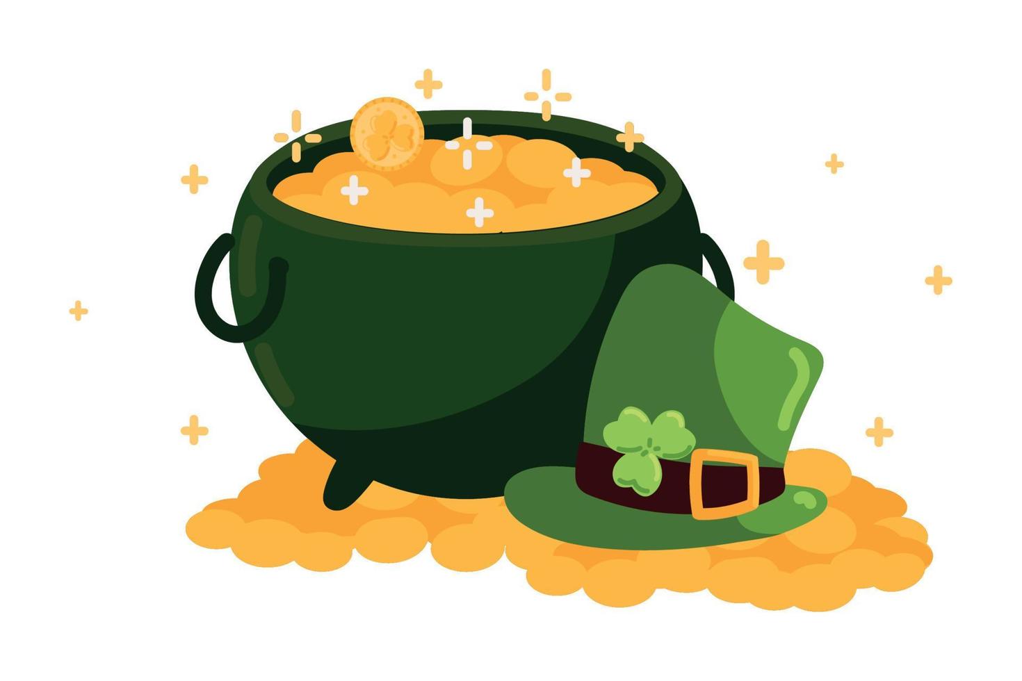 st patricks day treasure vector