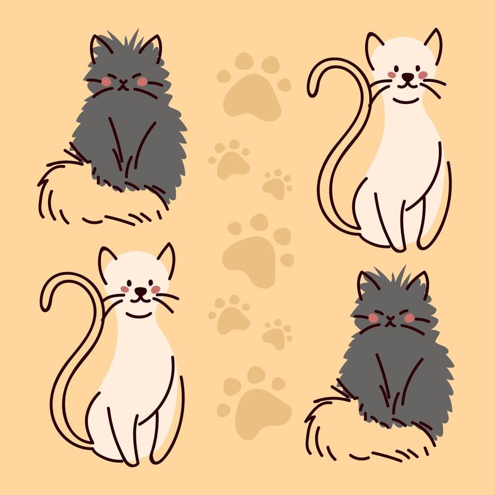 set of pets animals vector