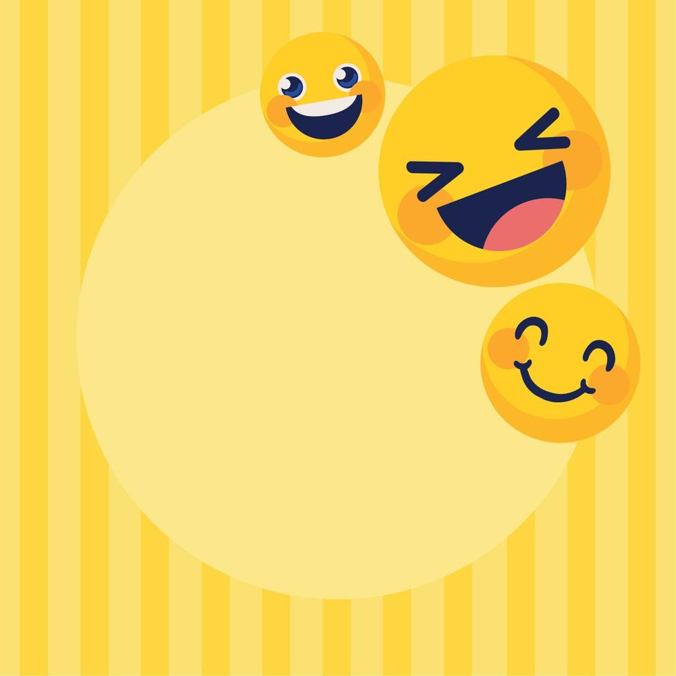 emoticons faces smile vector