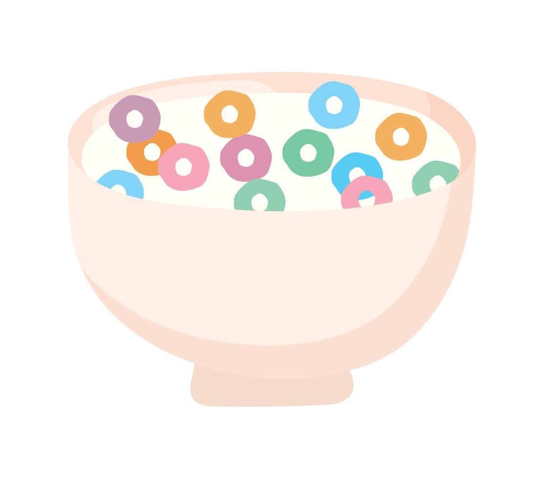 icono de desayuno de cereales vector