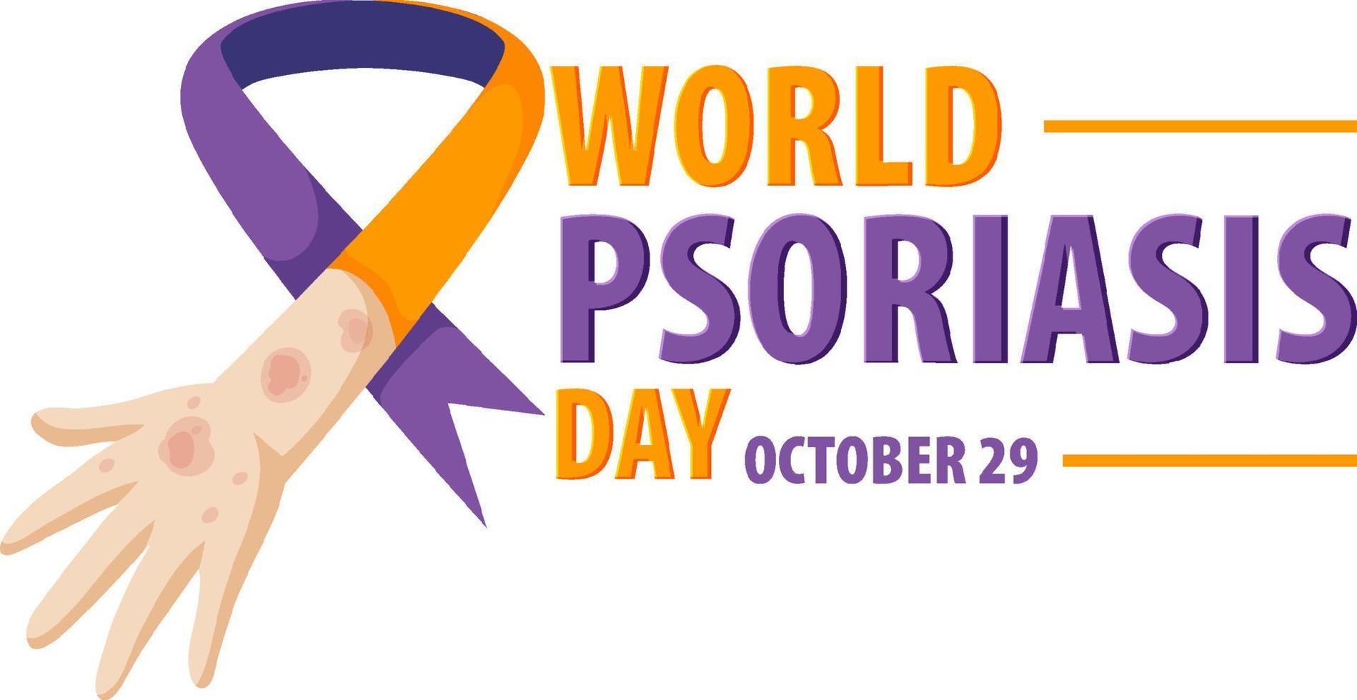 World Psoriasis Day Poster vector