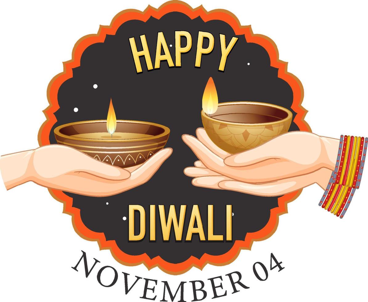 Happy Diwali Day Poster Design vector