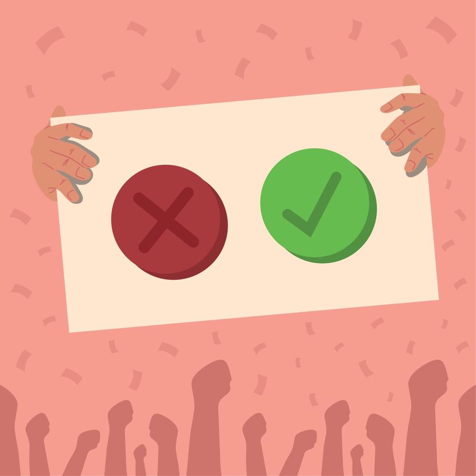 democracy choose banner vector