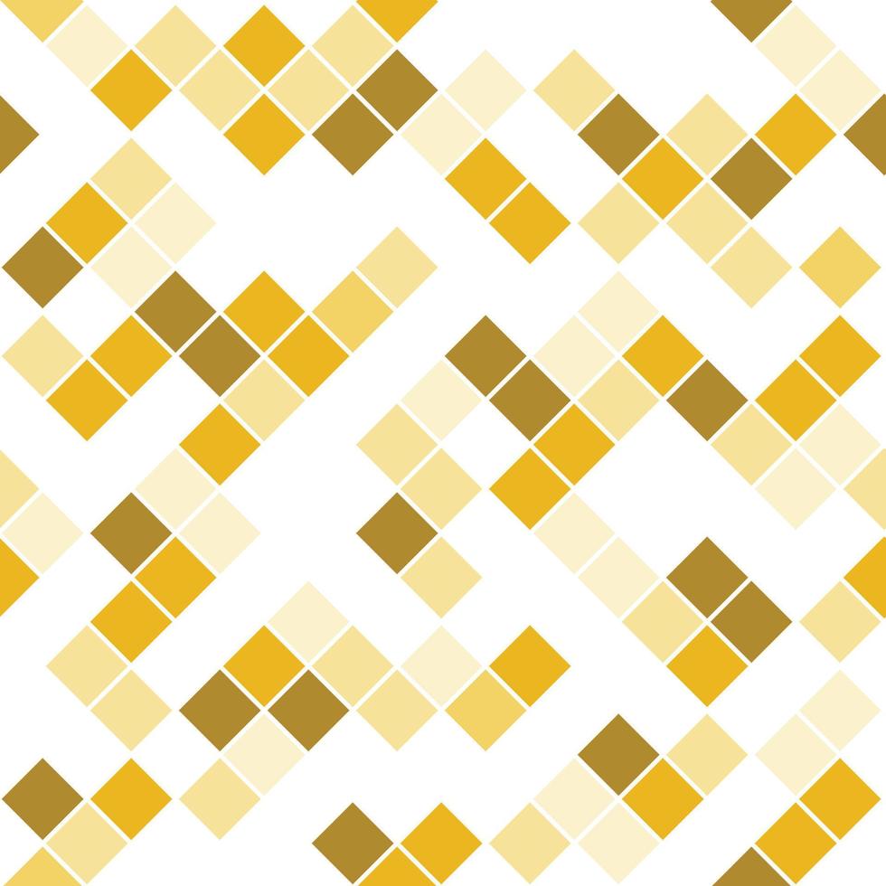 Seamless Yellow Square Pattern Swatch vector