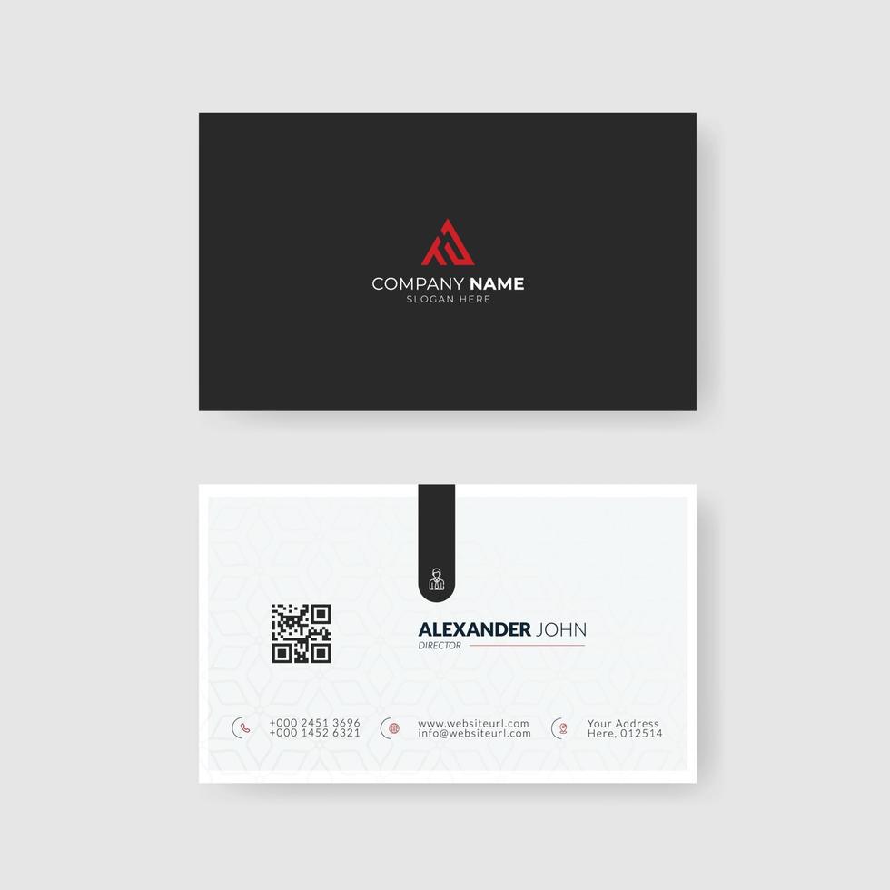modern professional style business card template vector